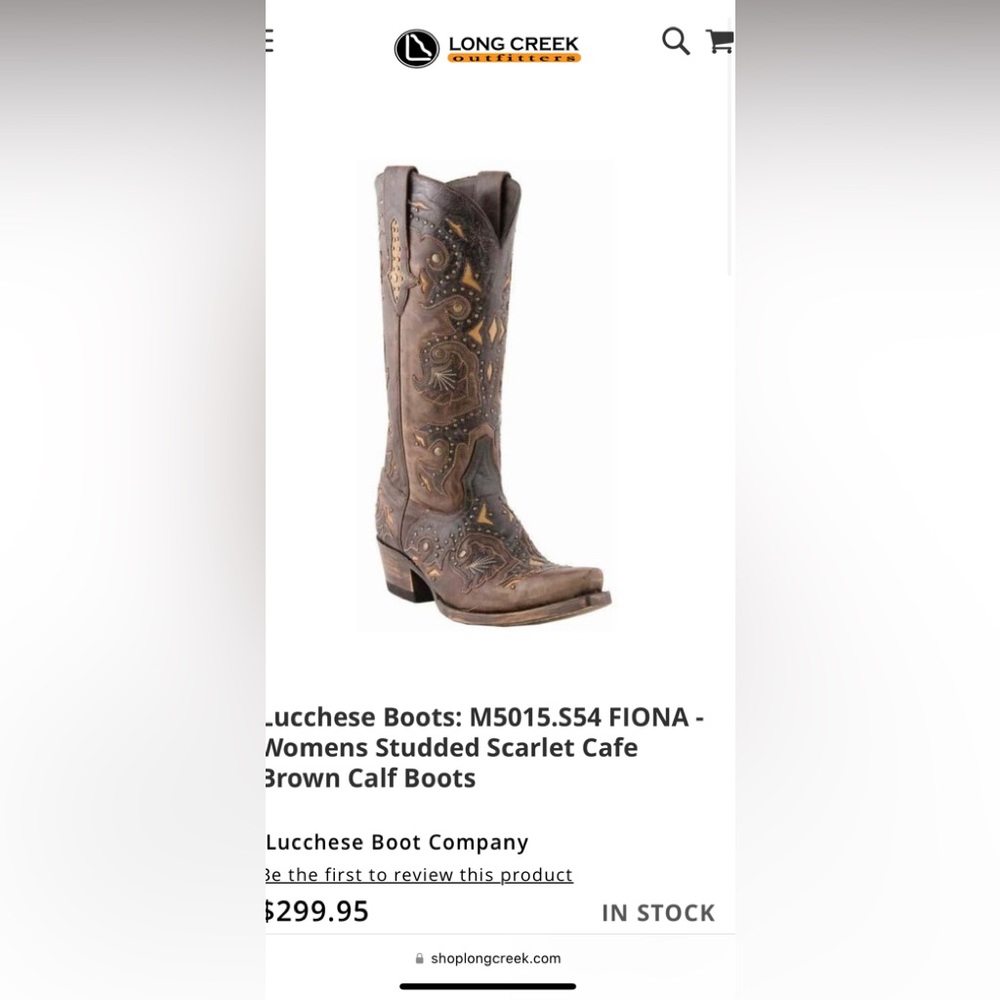 Lucchese boots size 8 gently worn